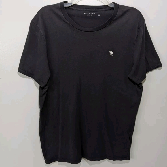 Abercrombie & Fitch Soft A&F Tee T shirt Mens L Gray Short Sleeve 90s Y2K - Picture 8 of 8